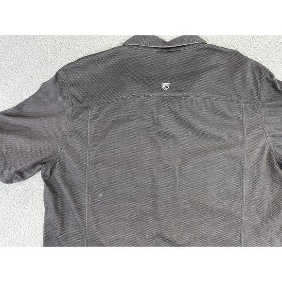 Kuhl Shirt Men Large Wildfibre Twill Short Sleeve Button-up Cotton RN 108846 - Picture 10 of 13